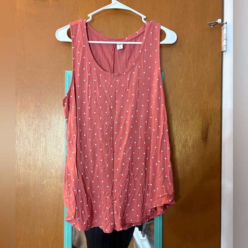 Old navy luxe polka dot tank
